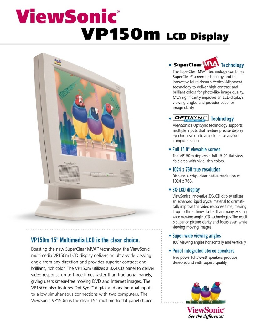 ViewSonic ViewPanel VP150m User manual ViewSonic ViewPanel VP150m User manual