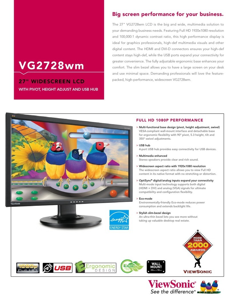 ViewSonic VG2728wm User manual