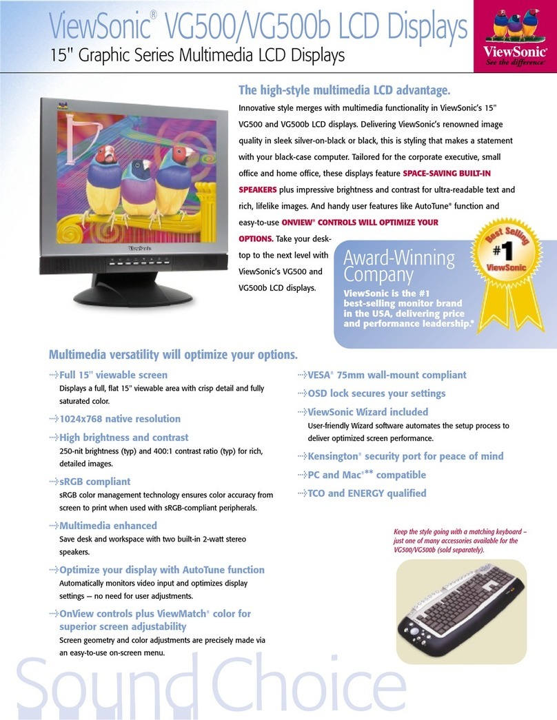 ViewSonic VG500 User manual