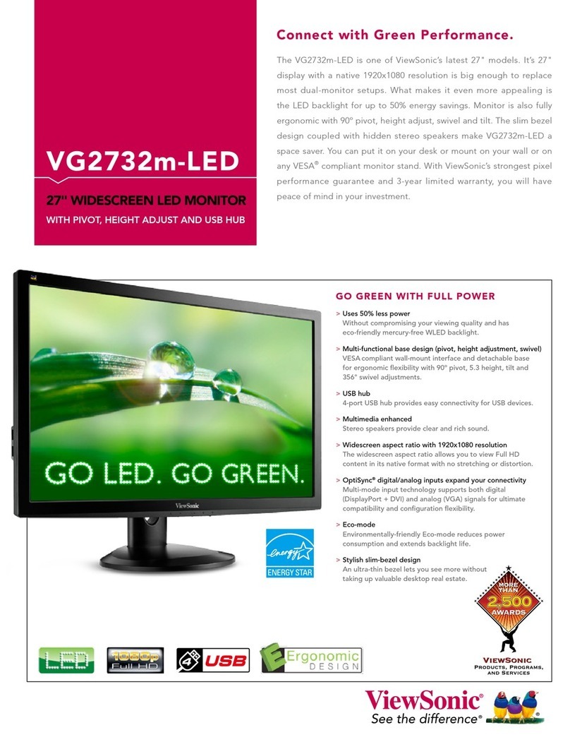 ViewSonic VG2732m-LED User manual