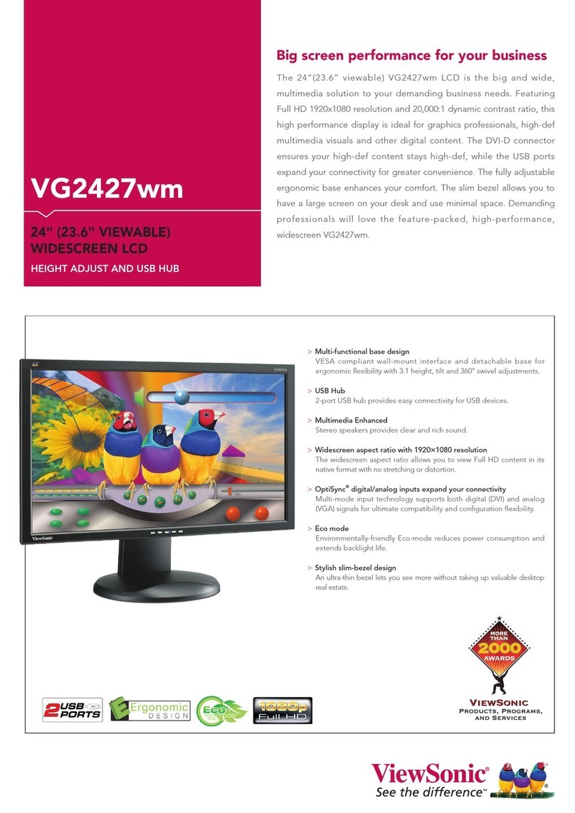 ViewSonic VG2427WM - 24" LCD Monitor Specifications