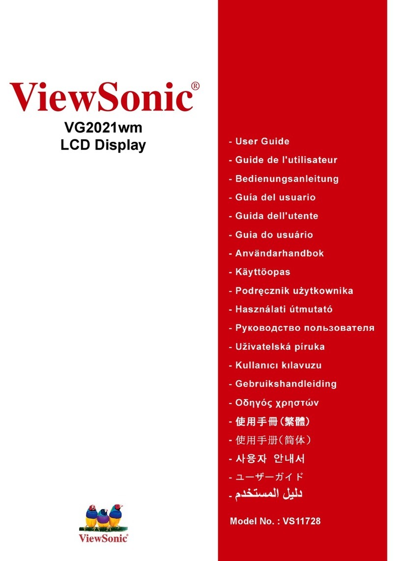 ViewSonic VG2021WM User manual