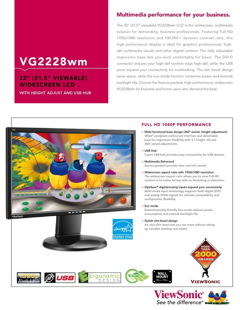 ViewSonic VG2228wm User manual
