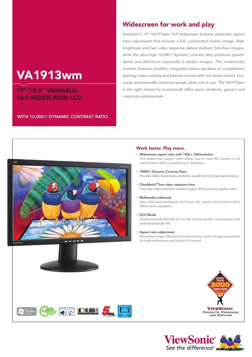 ViewSonic VA1913wm VS12490 User manual
