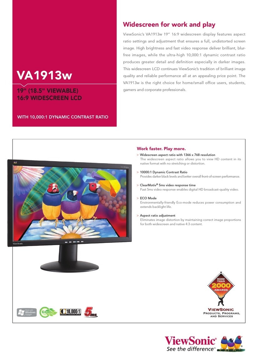 ViewSonic VA1913w User manual