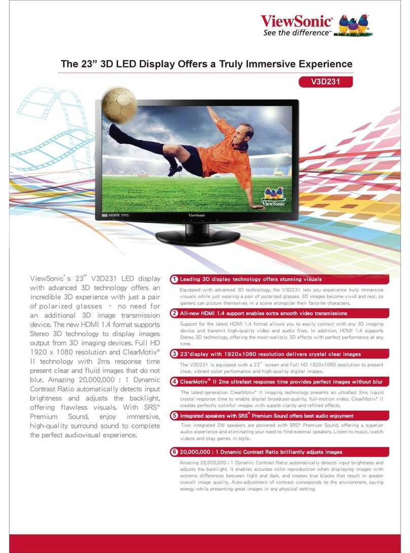 ViewSonic V3D231 User manual