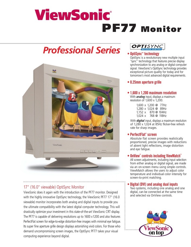ViewSonic PerfectFlat PF77 User manual