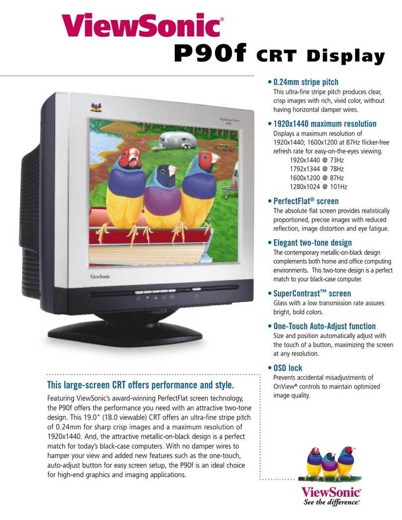 ViewSonic P90F User manual