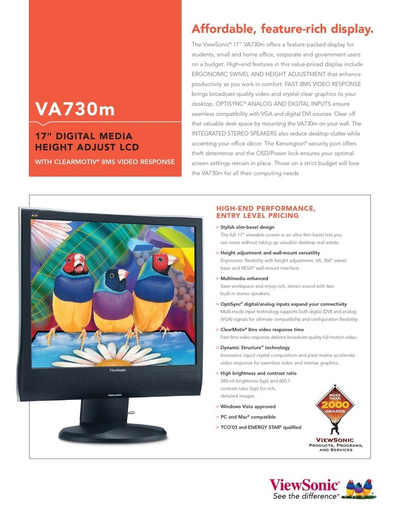 ViewSonic VA730M User manual