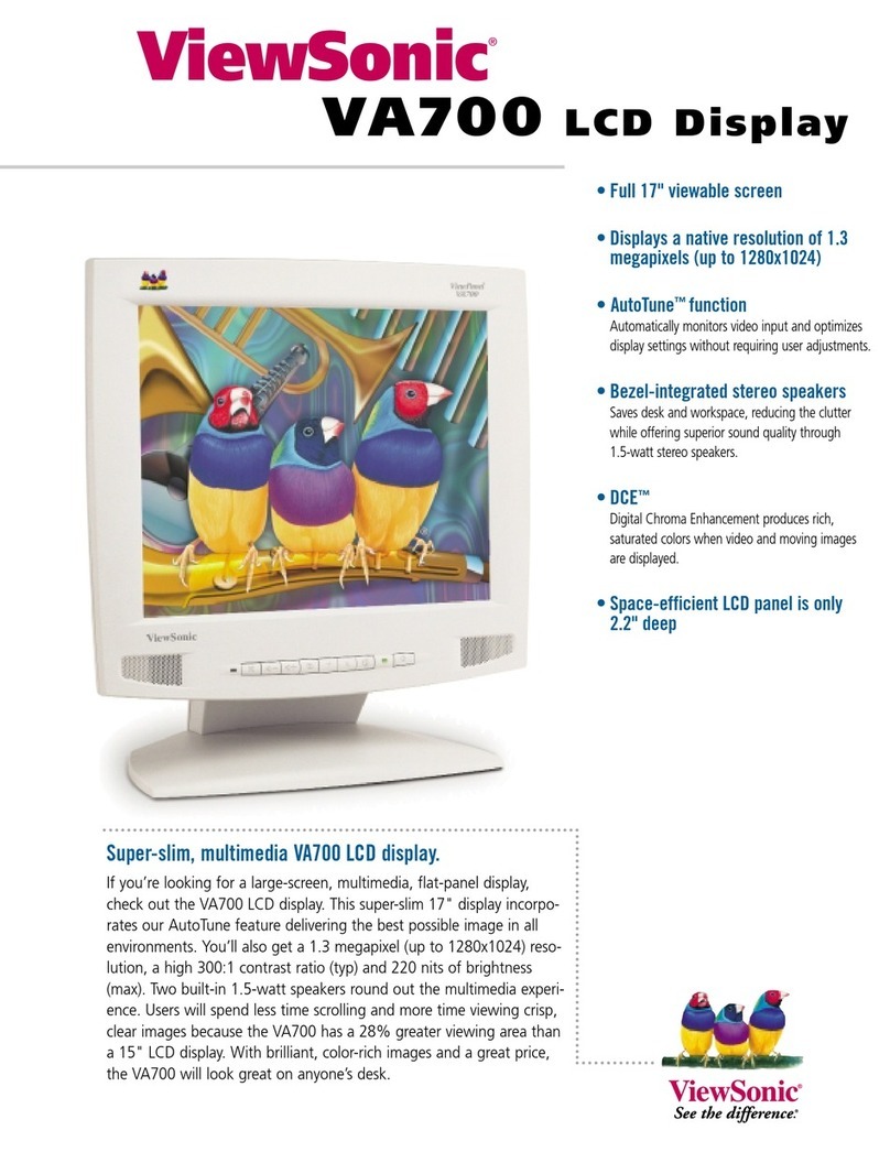 ViewSonic VA700 User manual