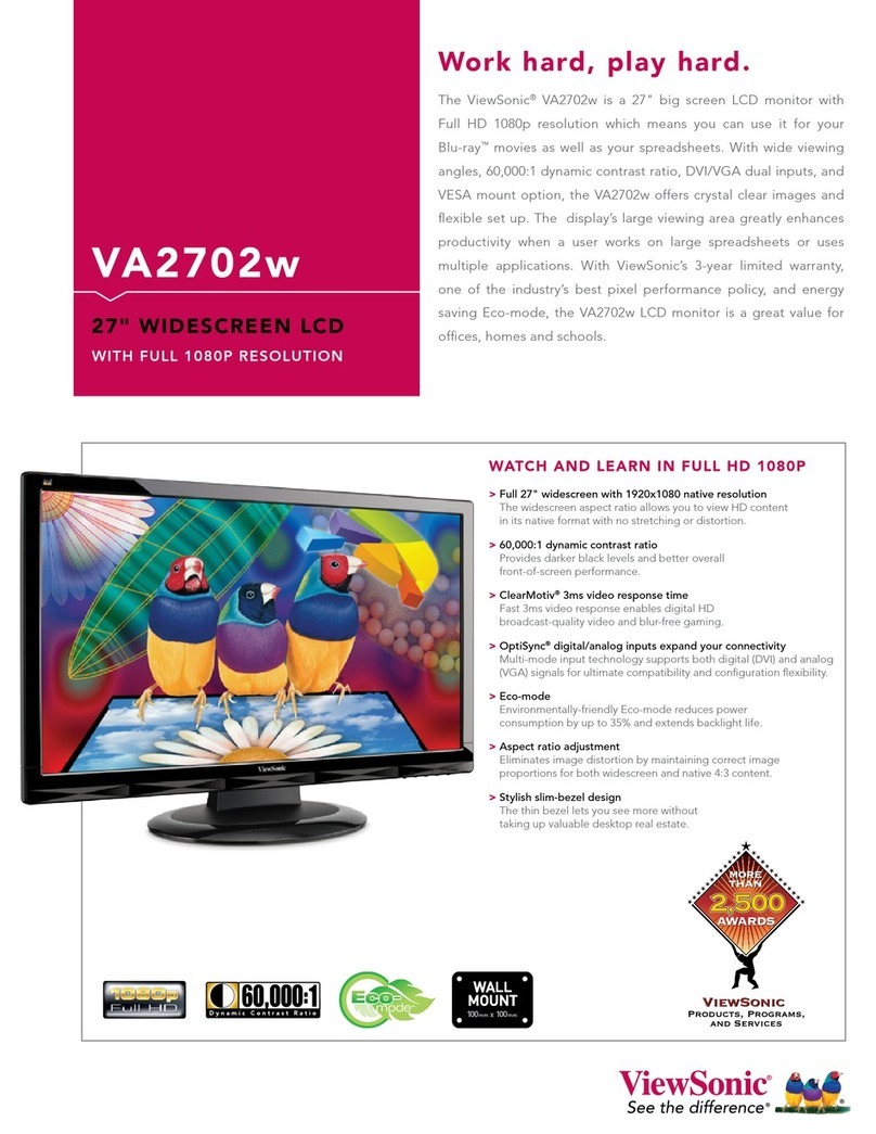 ViewSonic VA2702w User manual