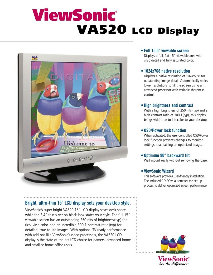 ViewSonic ViewPanel VA520 User manual