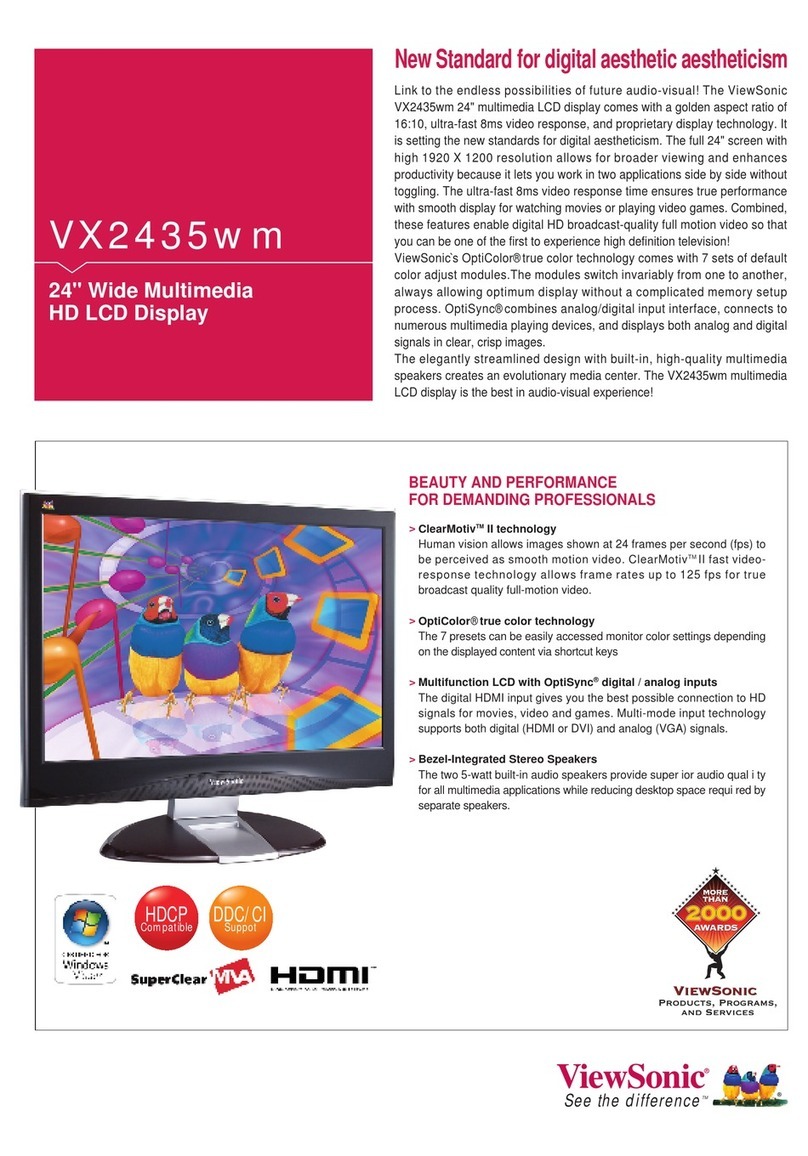 ViewSonic VX2435wm User manual ViewSonic VX2435wm User manual
