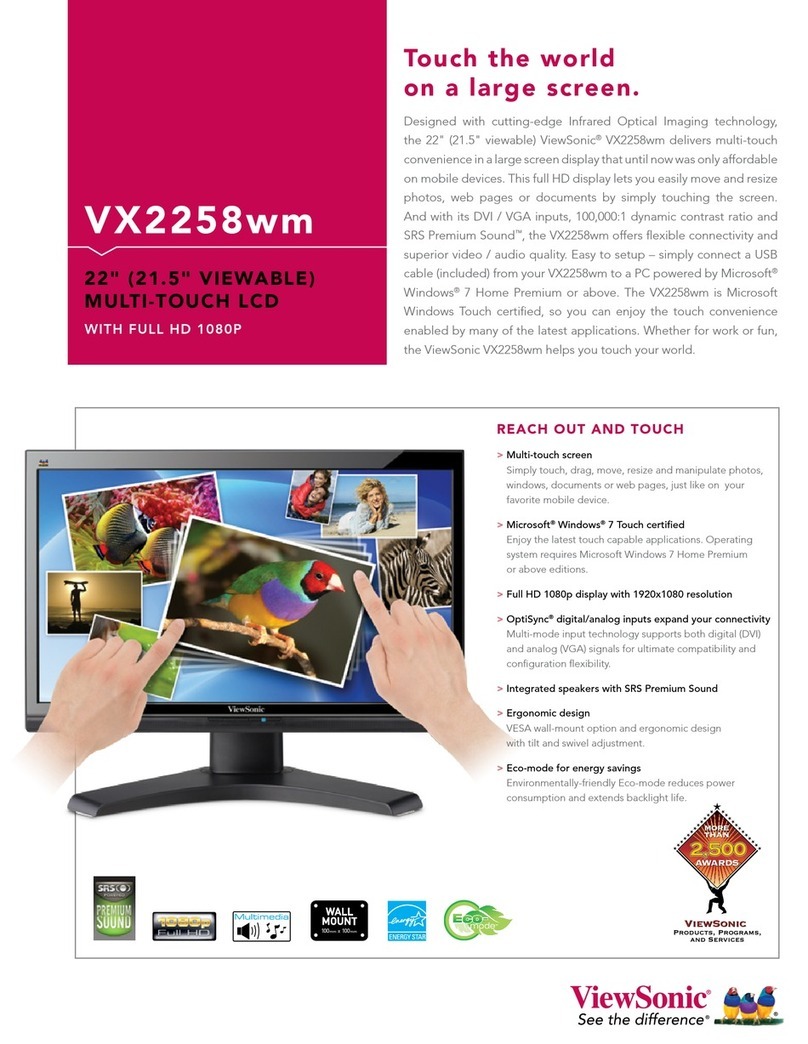 ViewSonic VX2258wm User manual