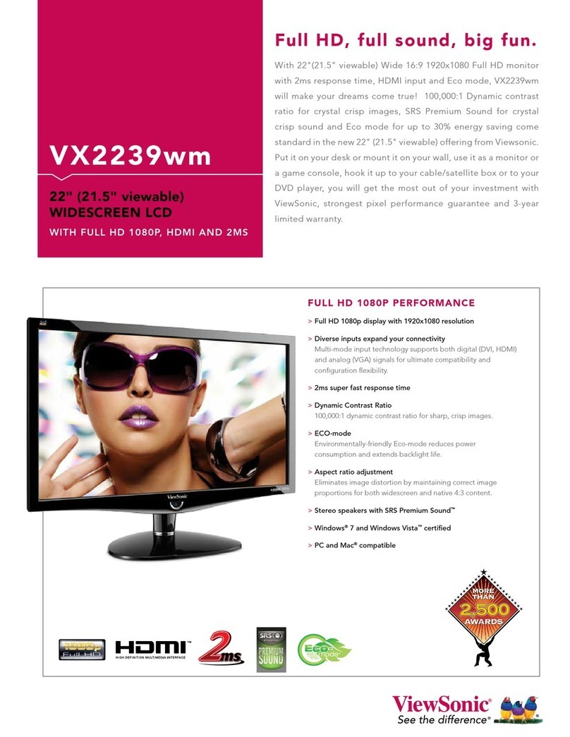 ViewSonic VX2239wm User manual