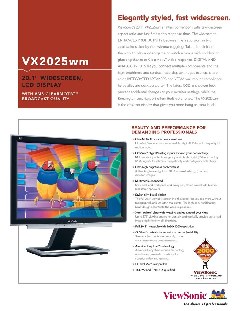 ViewSonic VX2025wm VS10859 User manual