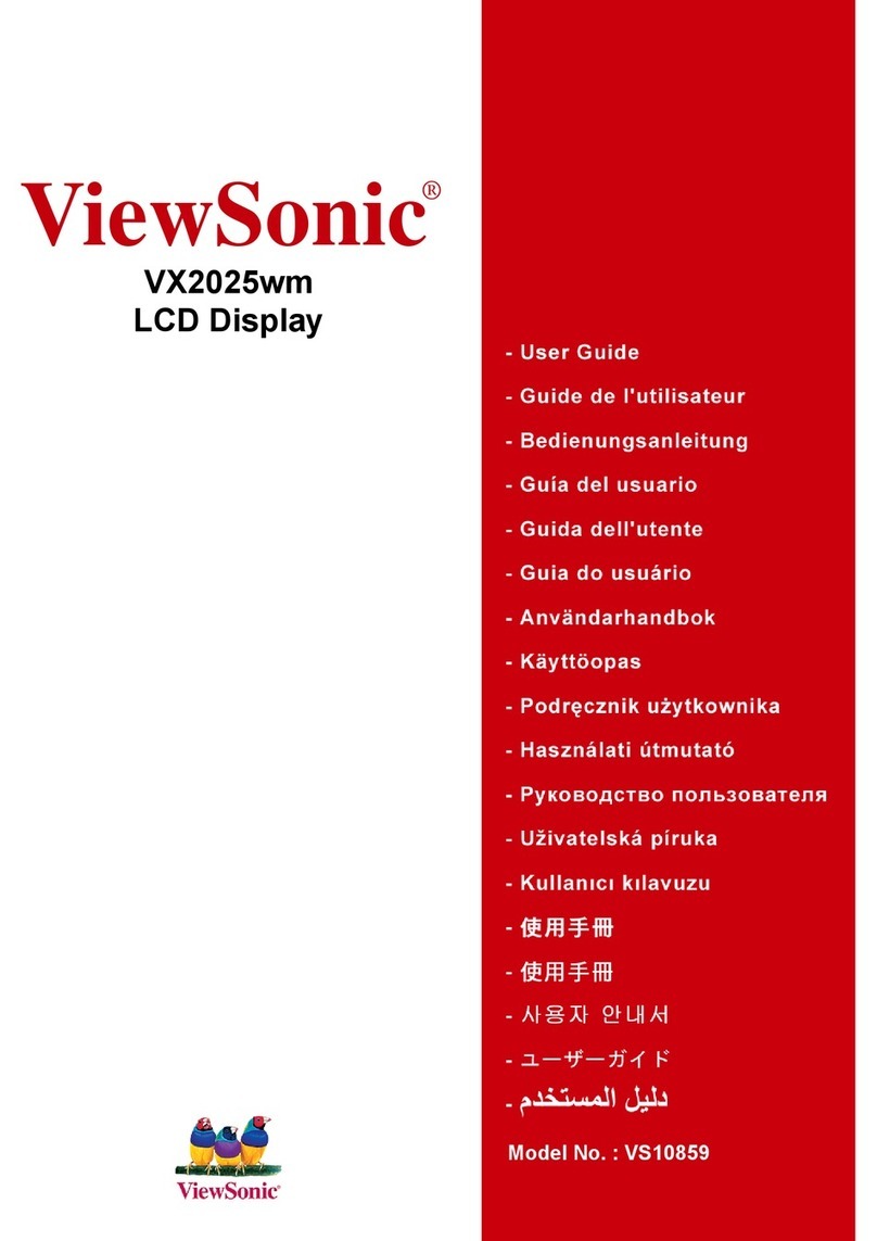 ViewSonic VX2025wm VS10859 User manual