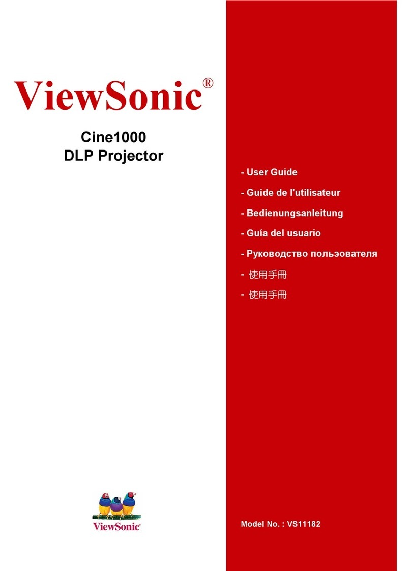 ViewSonic CINE1000 - DLP Home Theater Projector user guide
