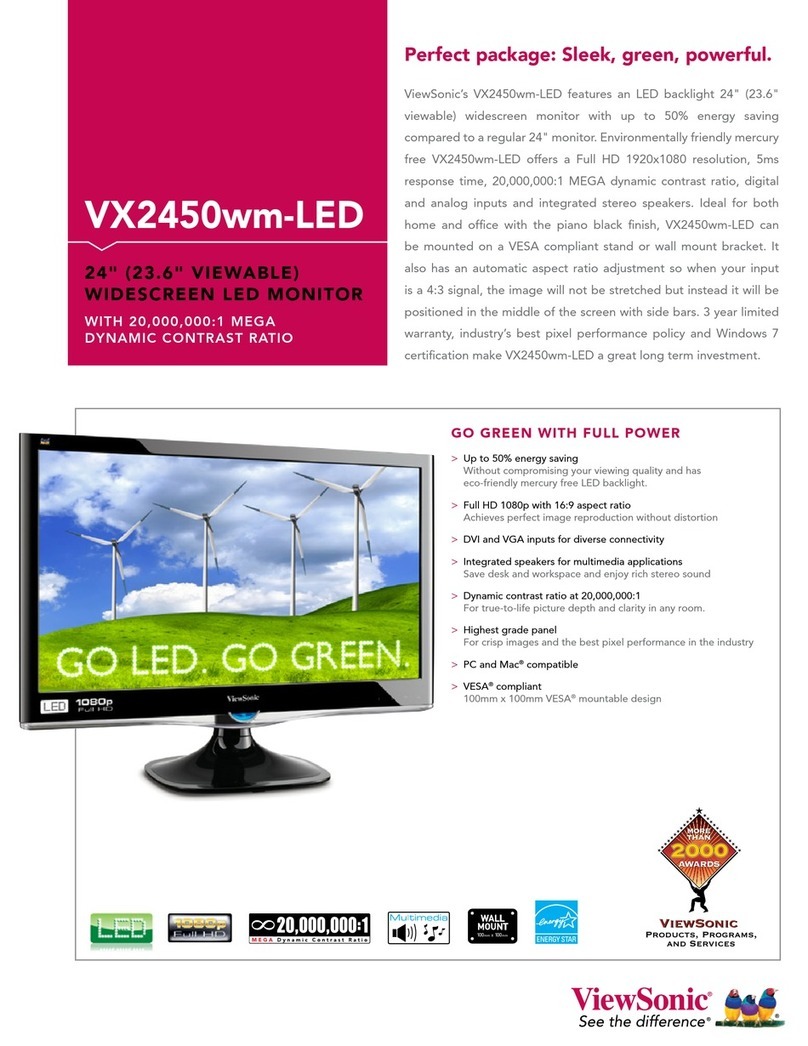 ViewSonic VX2450wm-LED User manual