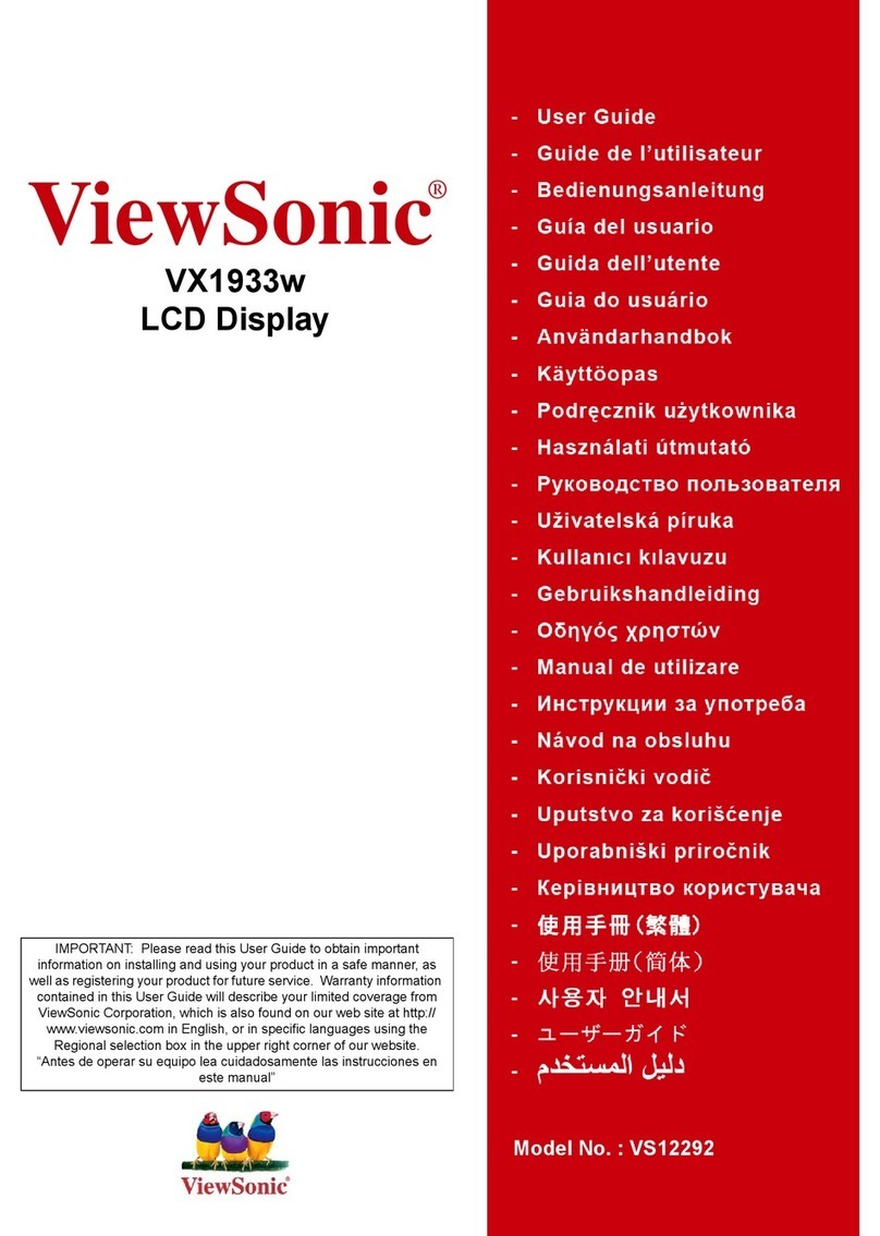 ViewSonic VX1933W User manual