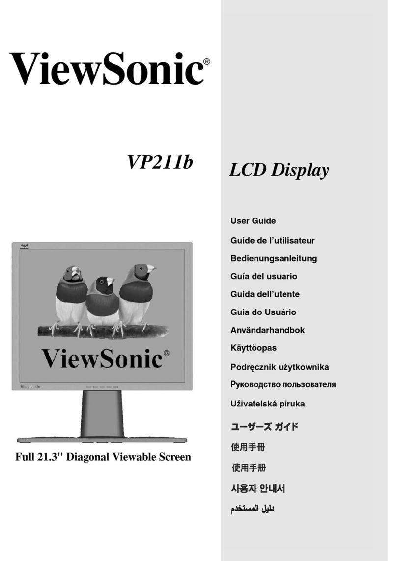 ViewSonic VP211B - 21.3" LCD Monitor User manual