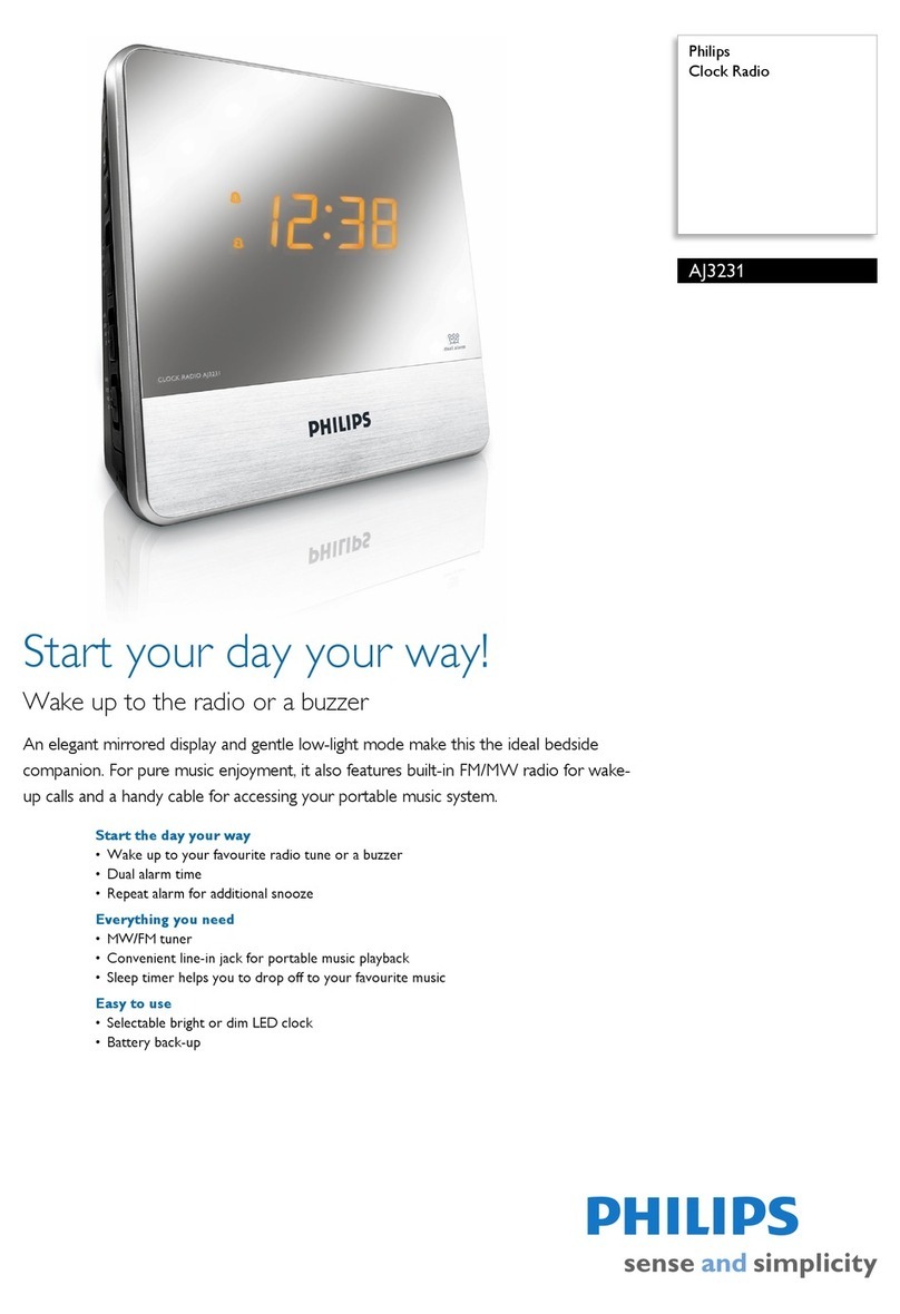 Philips AJ3231 User manual