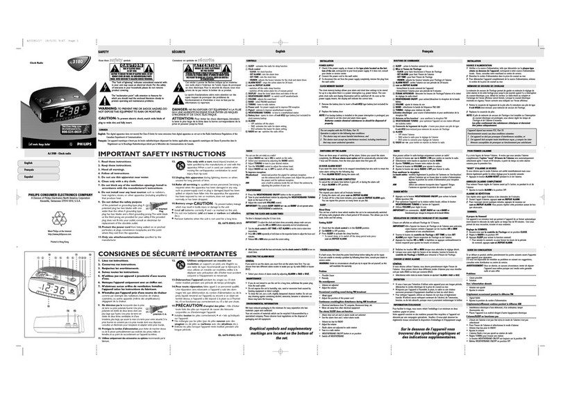 Philips AJ3180 User manual