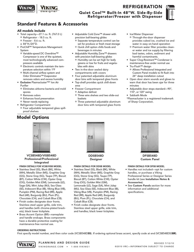 Viking Professional VISB548D User manual Viking Professional VISB548D User manual