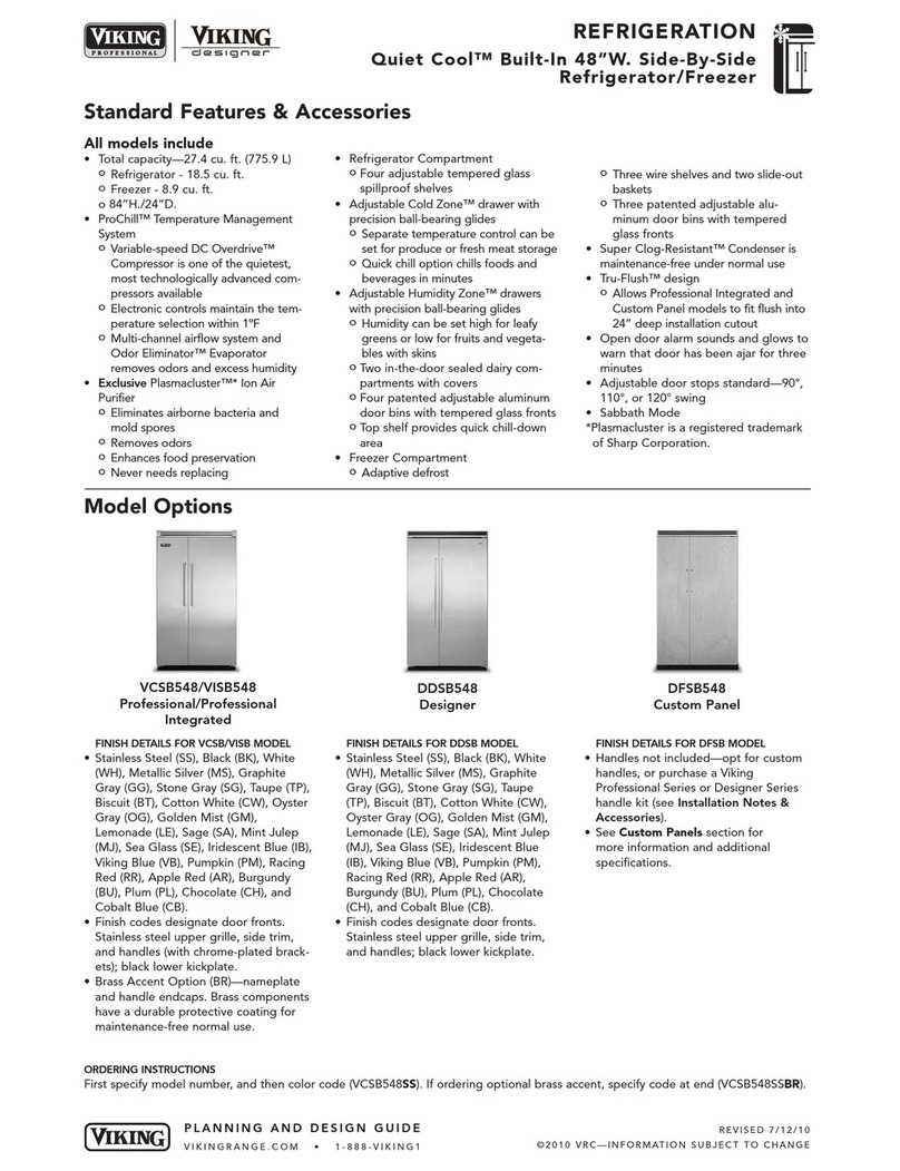 Viking Professional VISB548BR User manual Viking Professional VISB548BR User manual