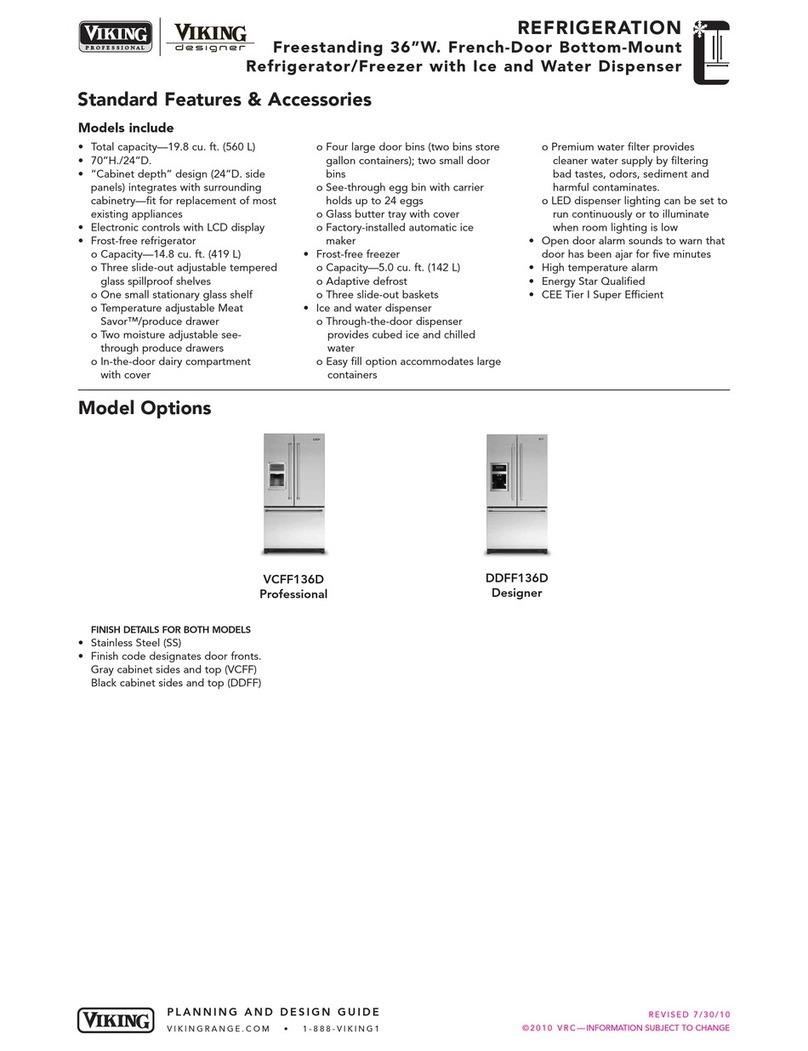 Viking Professional VCFF136DSS User manual Viking Professional VCFF136DSS User manual