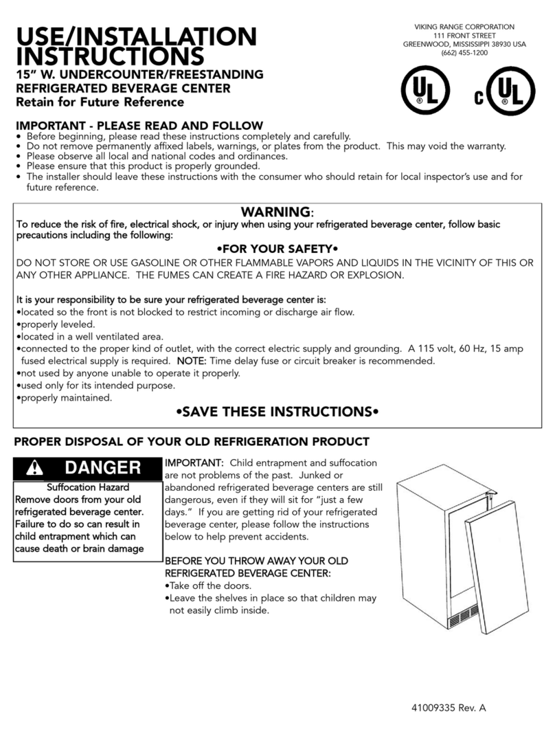 Viking Designer DUAR140 Technical manual