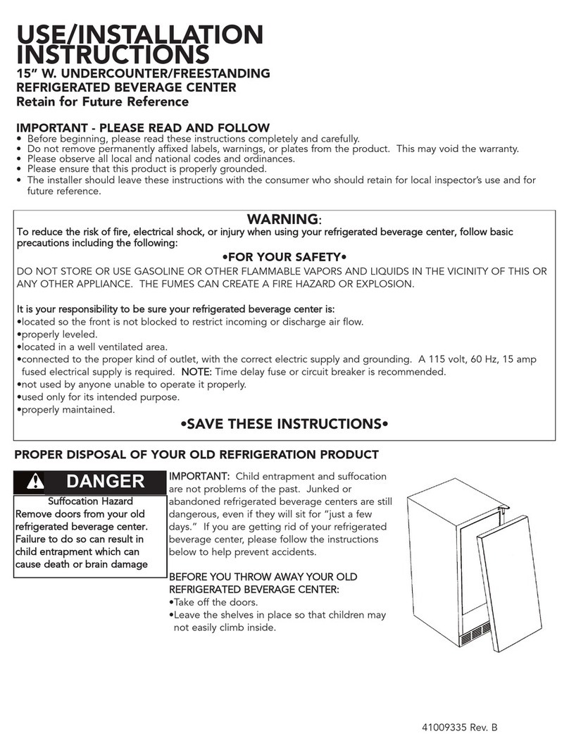 Viking Designer DFUR140R installation instructions
