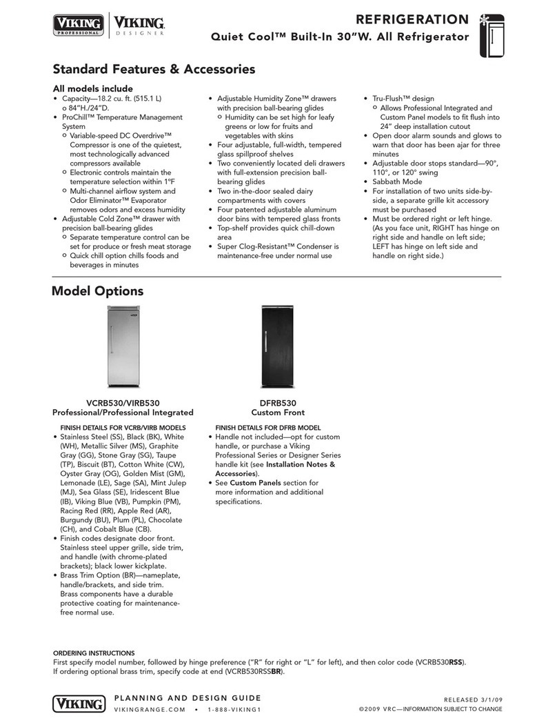 Viking DFRB530 Series User manual Viking DFRB530 Series User manual