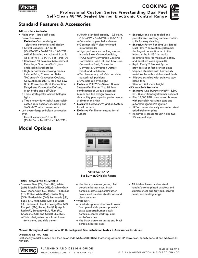 Viking Professional Custom VDSC5484GQSS User manual