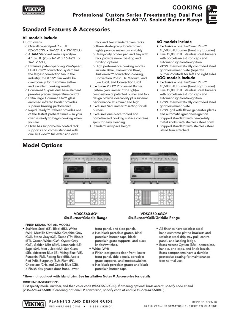 Viking VDSC5606GQSS Specifications