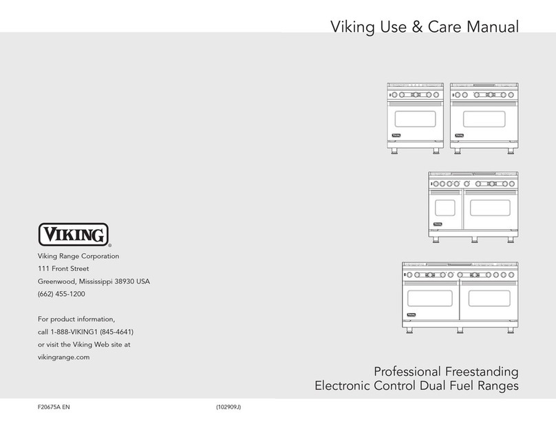 Viking Professional Custom VDSC530T4BSS Use & care manual