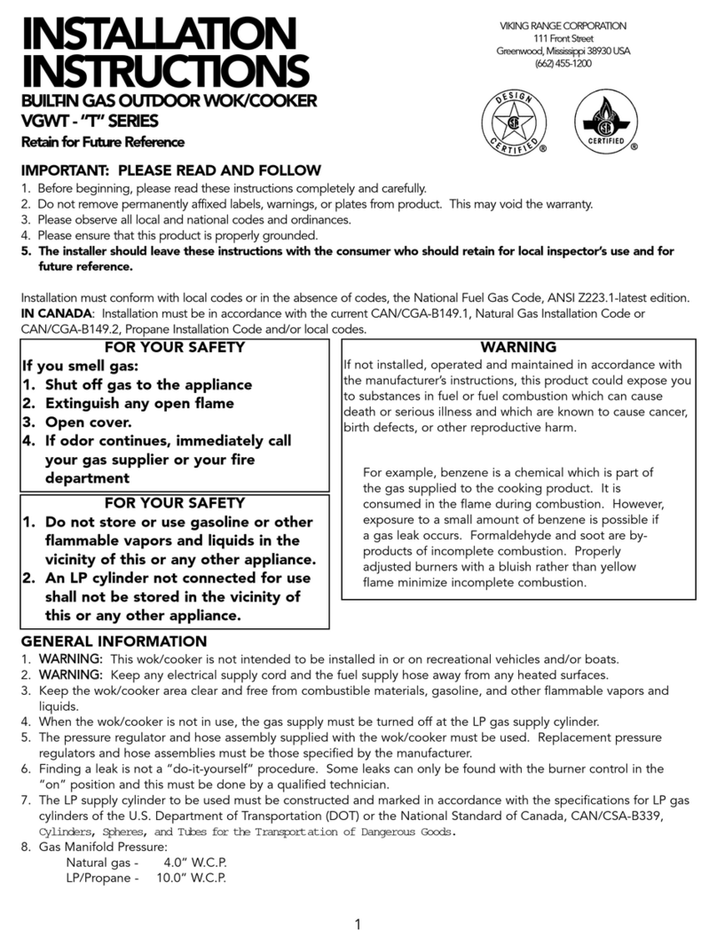 Viking VGWT241T installation instructions