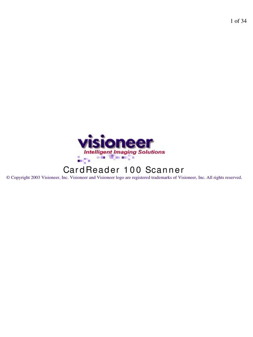 Visioneer CardReader 100 Software guide