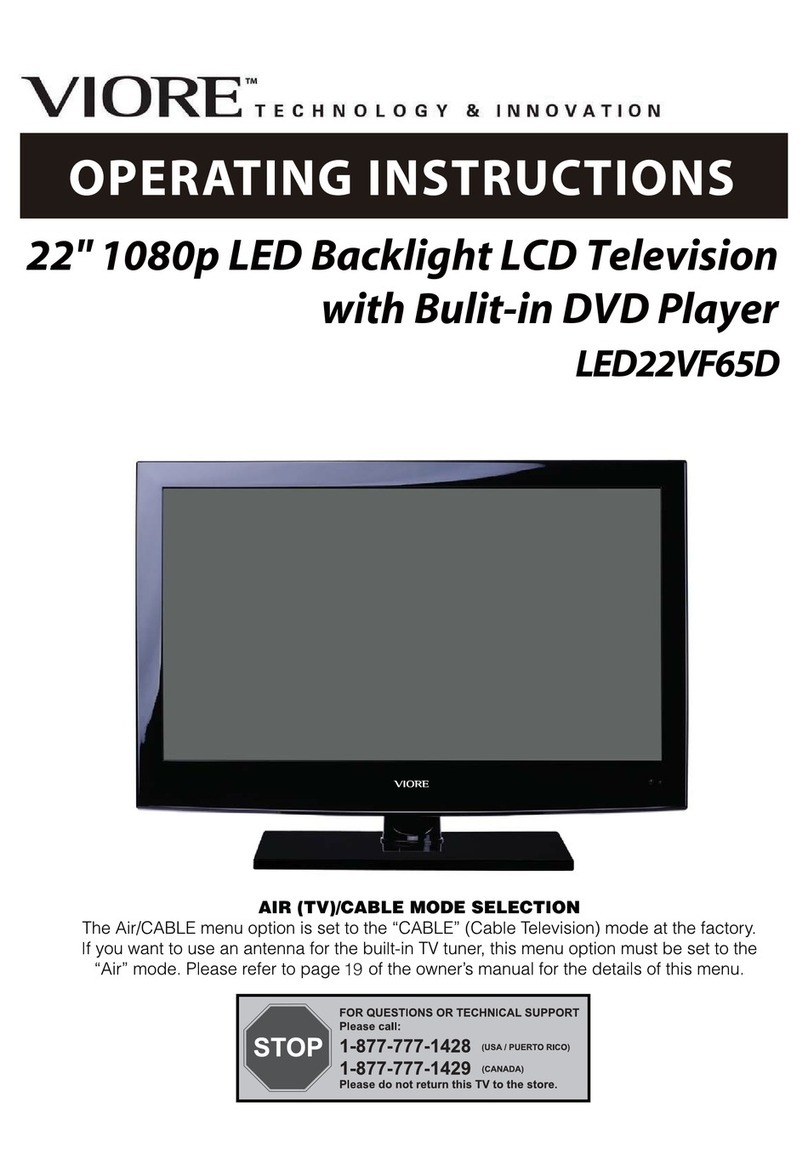 VIORE LED22VF65D operating instructions