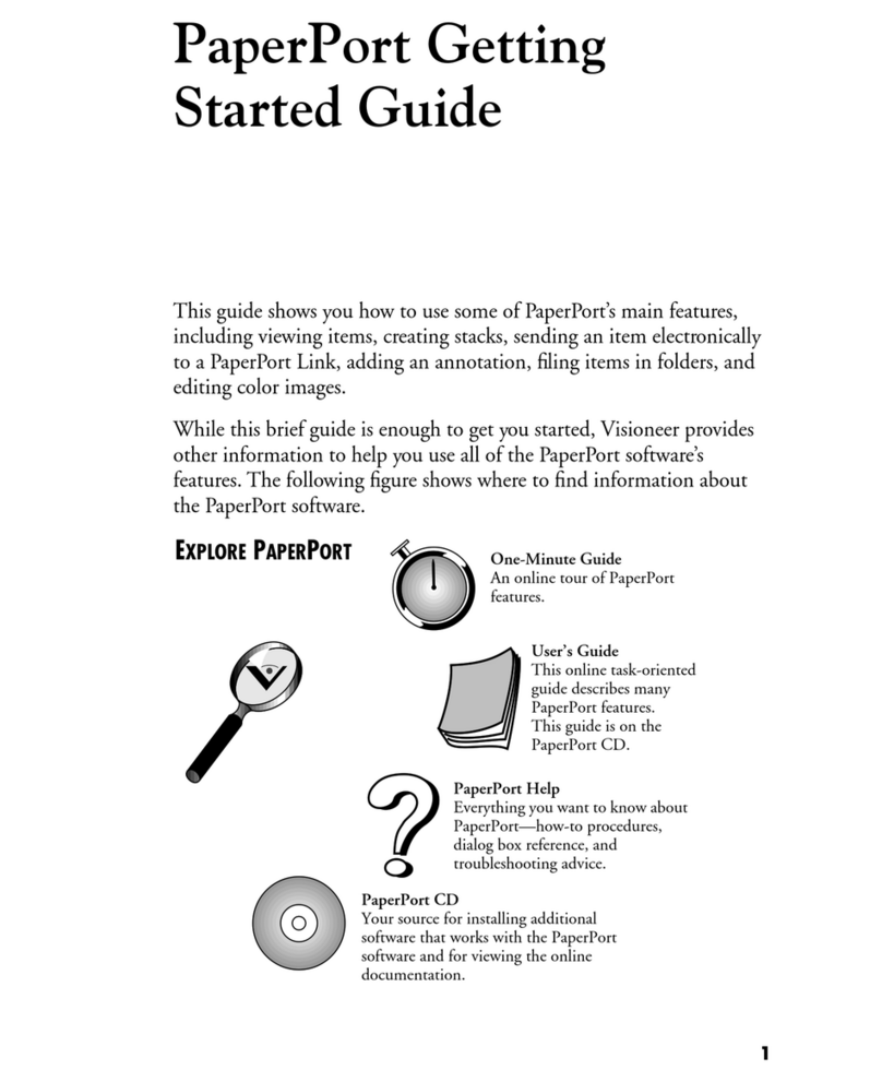 Visioneer PaperPort Strobe 500 User manual