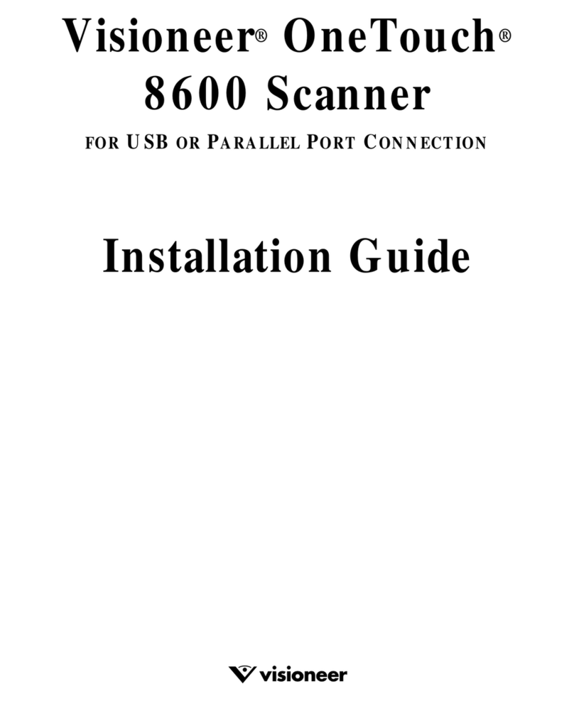 Visioneer OneTouch 8600 User manual