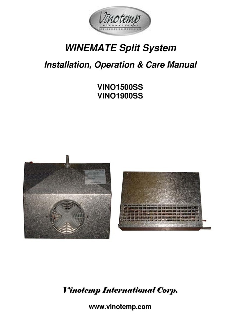 Vinotemp 1500SS Installation, operation & care manual