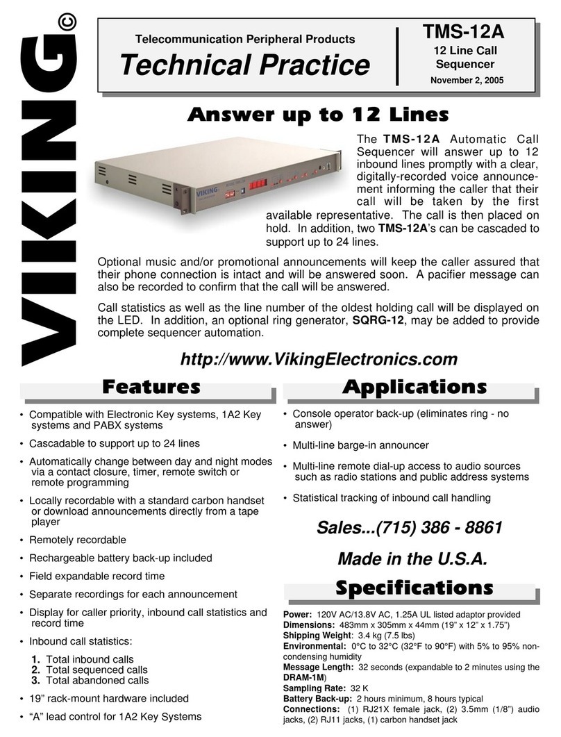 Viking TMS-12A Instructions for use