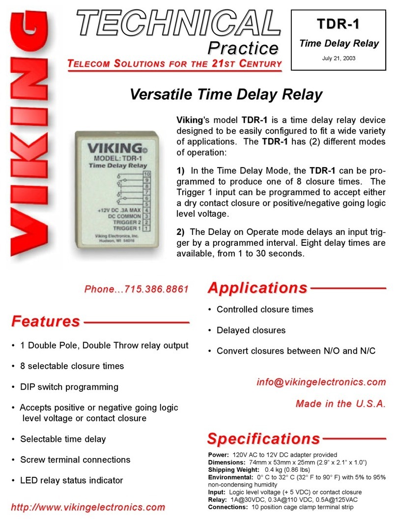 Viking TDR-1 Instructions for use Viking TDR-1 Instructions for use