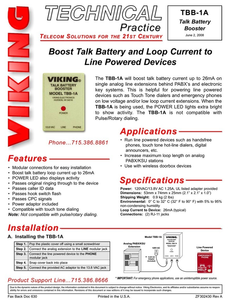 Viking TBB-1A Technical practice