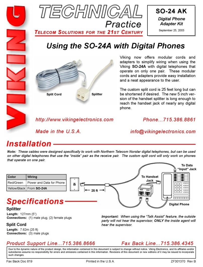 Viking SO-24A Instructions for use