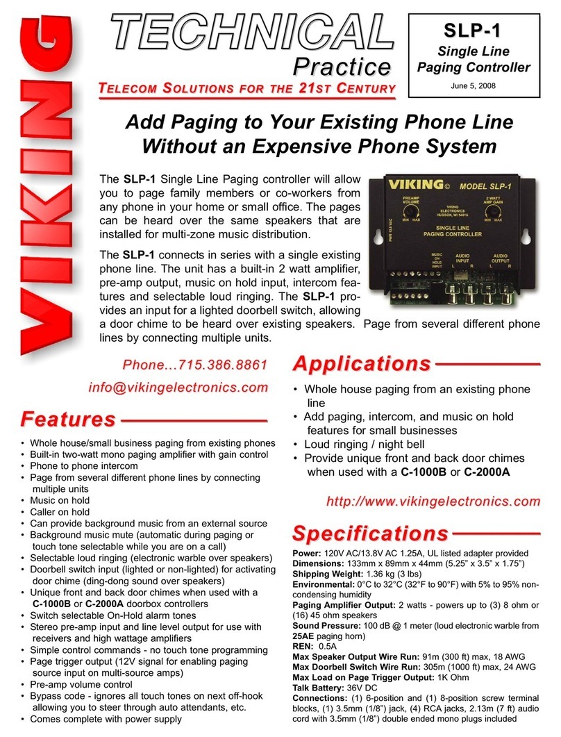 Viking SLP-1 Instructions for use
