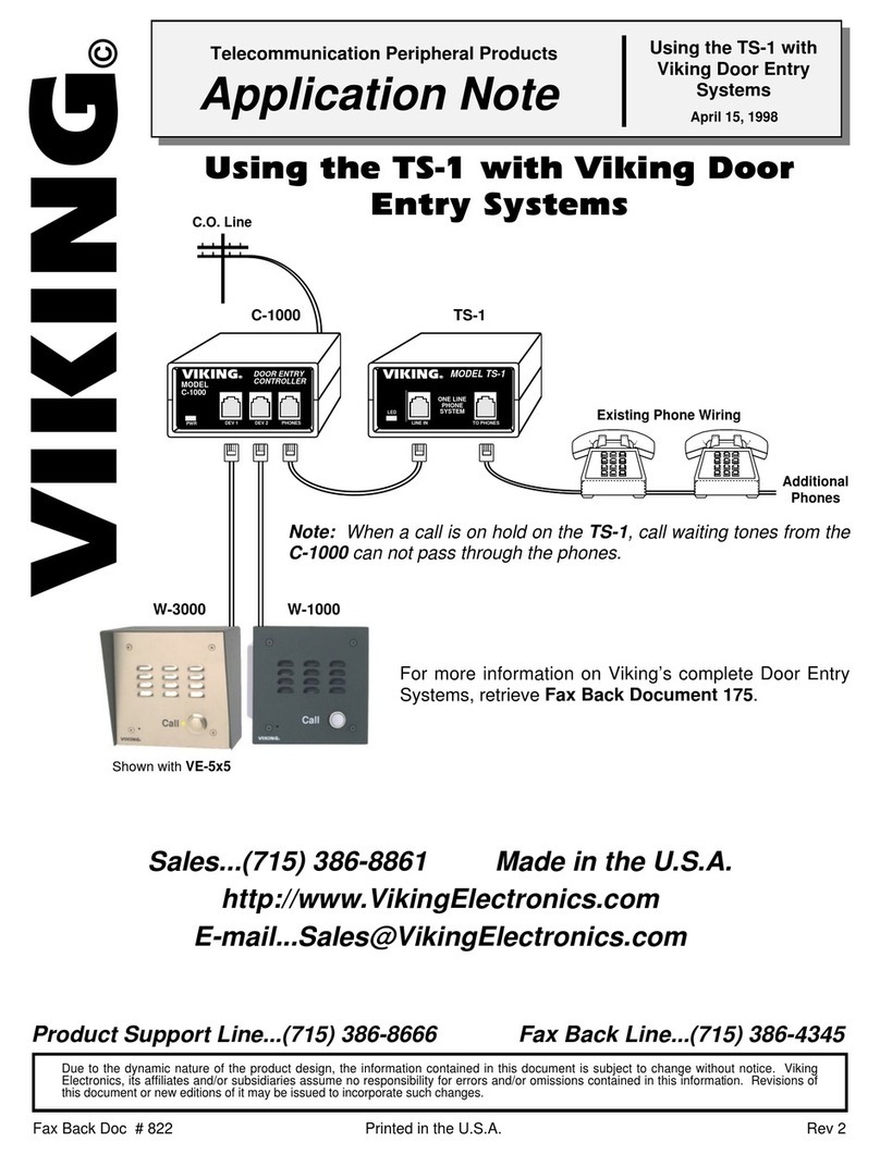 Viking W-1000 Installation and operating instructions