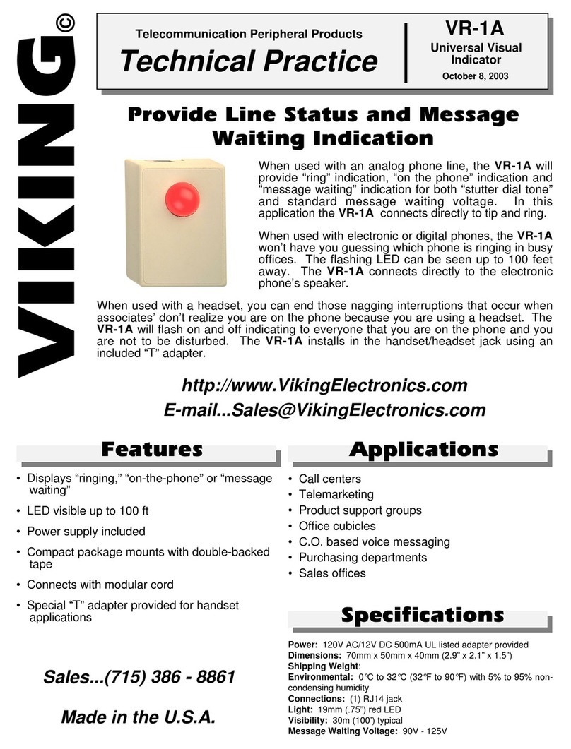 Viking VR-1A Instructions for use