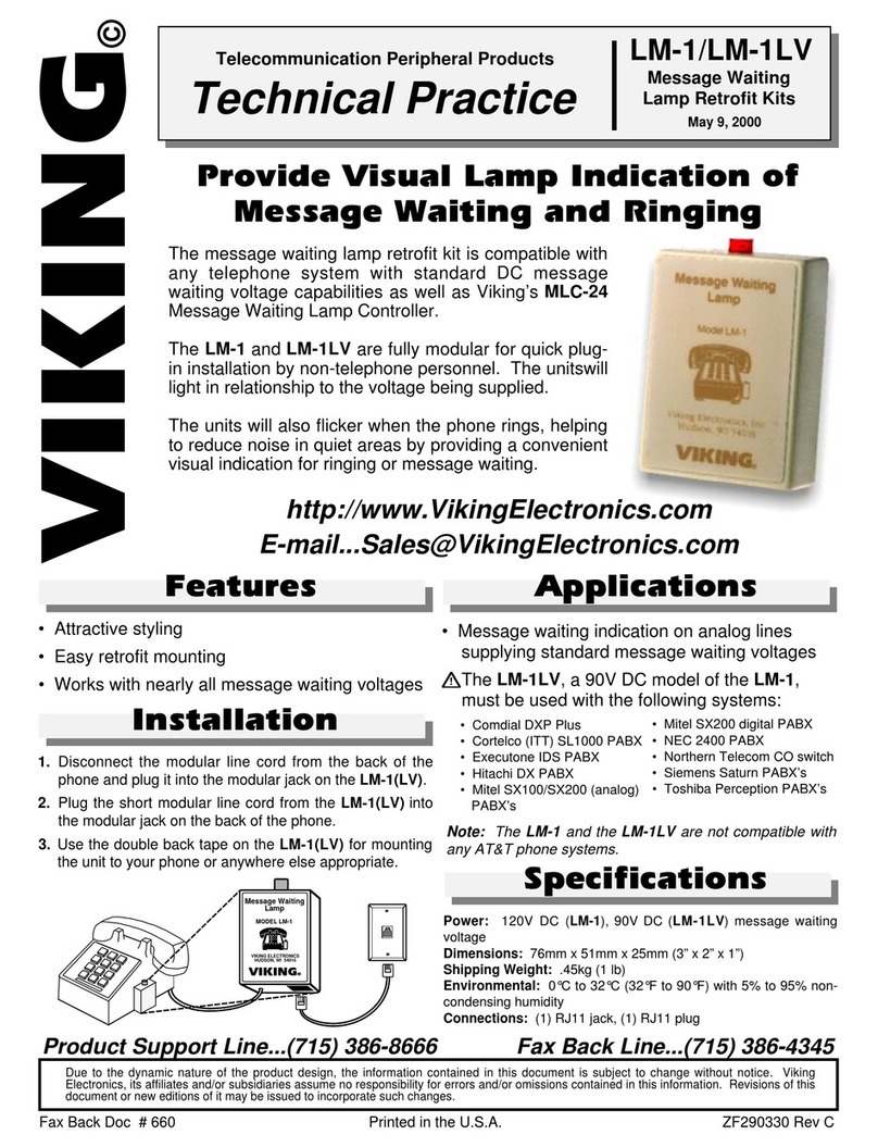 Viking LM-1 Instructions for use